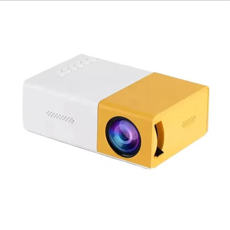 Portable LED projector Equip 72 lnch Screen and Bracket Dlp Full Hd 1000 Lumen Home Theater Media Player Outdoor Mini Projector