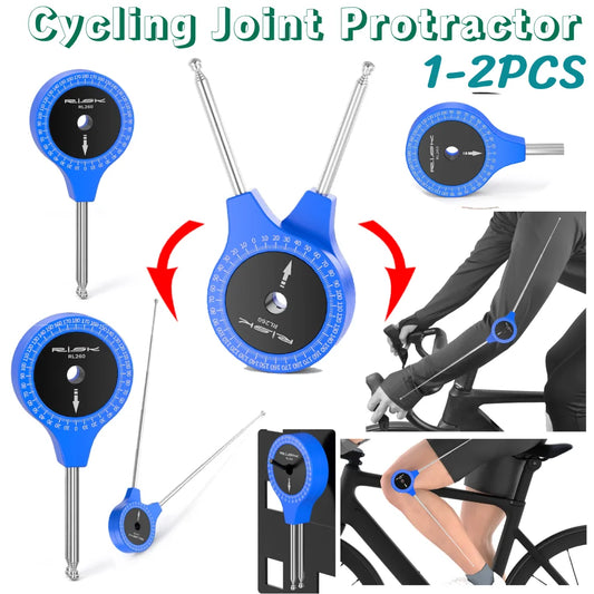 1/2PCS Telescopic Joint Protractor Bike Fitting Posture Angle Measurement Tool Cycling Arm Leg Angle Finder Joint Protractor