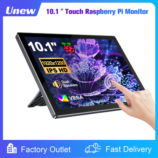 10.1 inch Touch Screen Raspberry Pi Monitor 1920x1200 LCD 16:9 60Hz Raspberry Pi 5 4 3 Industrial Display for Python