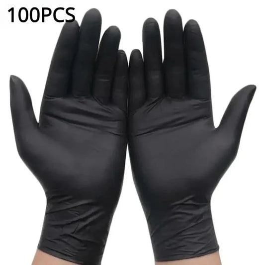 100/50/20PCS Disposable Black Nitrile Gloves For Household Cleaning Work Safety Tools  Gardening Gloves  Kitchen Cooking Tools
