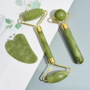 Natural Jade Roller Massager for Face Roller facial liftting Anti-wrinkle Gua Sha Jade Stone Face Massager Beauty Skin Care Tool