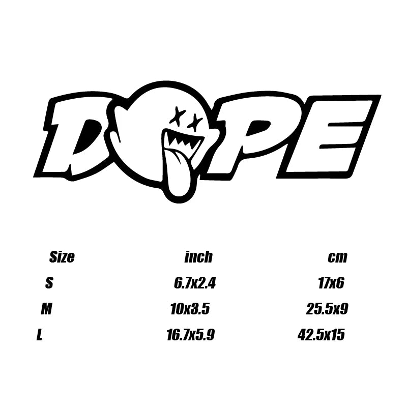 “DOPE”Stickers,for a Unique and Personalized Look,high quality sticker for cars trucks motorcycles &laptops!