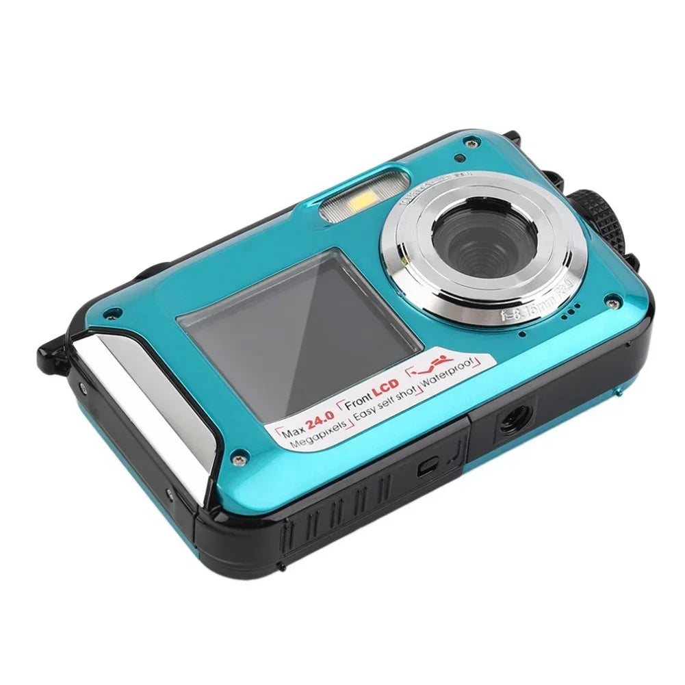 1080P HD Waterproof Digital Camera Anti-Shake Selfie Outdoor Video Portable Recorder for Underwater DV Recording Present Cameras
