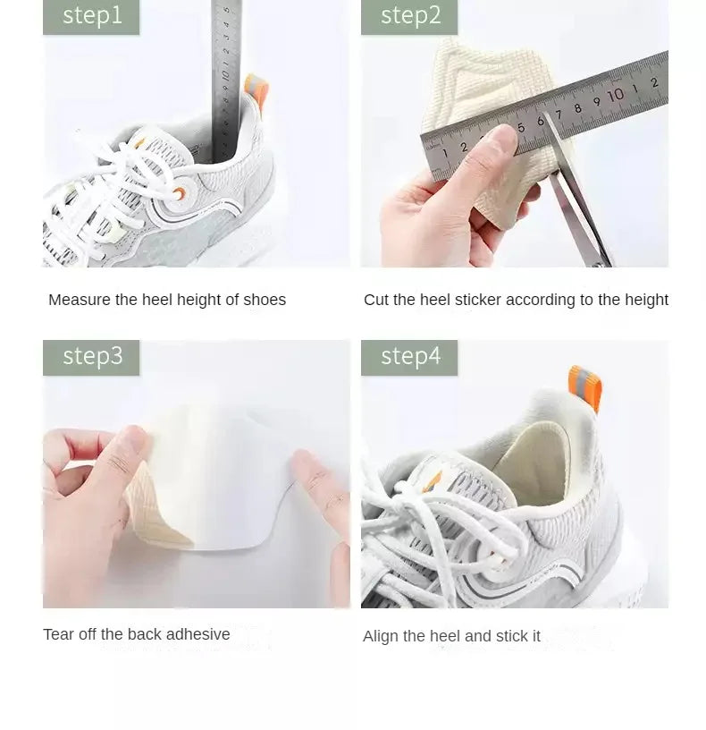 10pcs/set Insoles for Shoes Patch Heel Pads for Sport Shoes Adjustable Size Feet Pad Insole Heel Protector Back Sticker