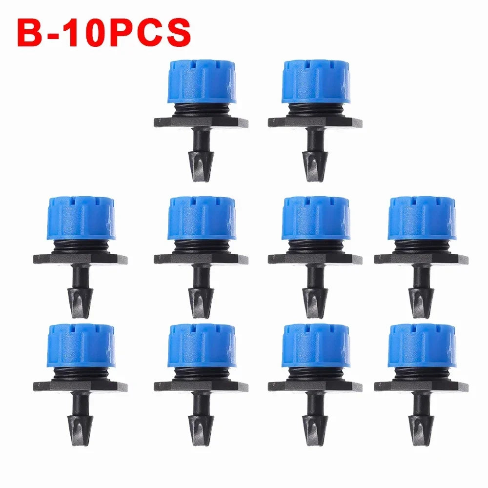 10/5Pcs Adjustable Watering Sprinkler Thread Spray Nozzle For Gardening Greenhouse Lawn Irrigation System Kit Home Garden Tools