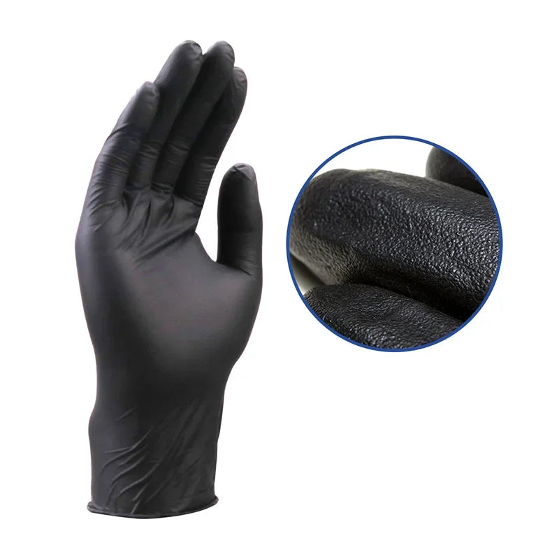 100/50/20PCS Disposable Black Nitrile Gloves For Household Cleaning Work Safety Tools  Gardening Gloves  Kitchen Cooking Tools
