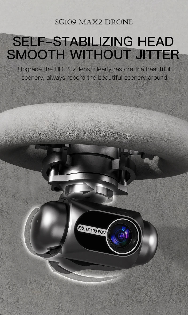 ZLL SG109 Max2 Drone 4K HD Camera Three-axis Gimbal Obstacle Avoidance GPS Brushless MINI Drone Foldable Quadcopter Toy For Kids
