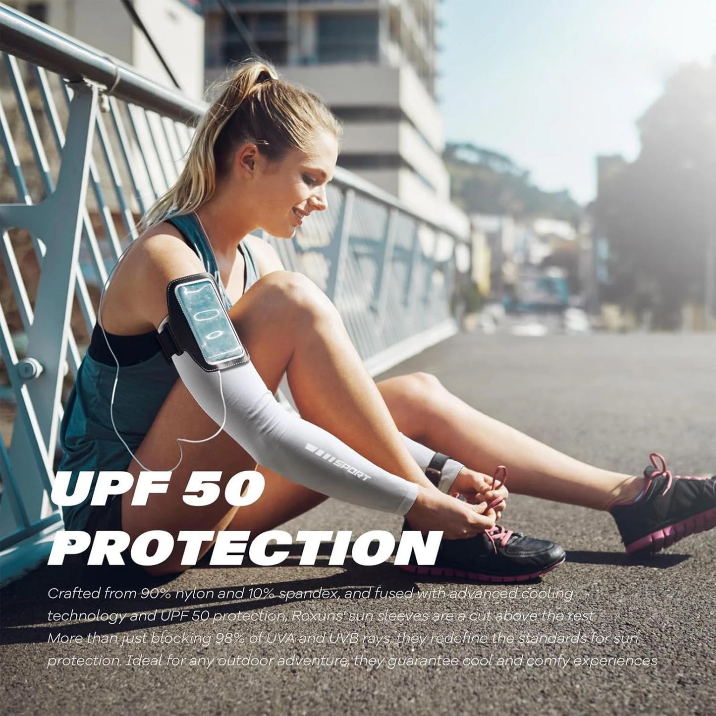 1/2/4 Pairs UV Sun Protection Arm Sleeves for Men Women, Compression Cooling Sun Sleeves - Sports - Workouts - Tattoo Cover