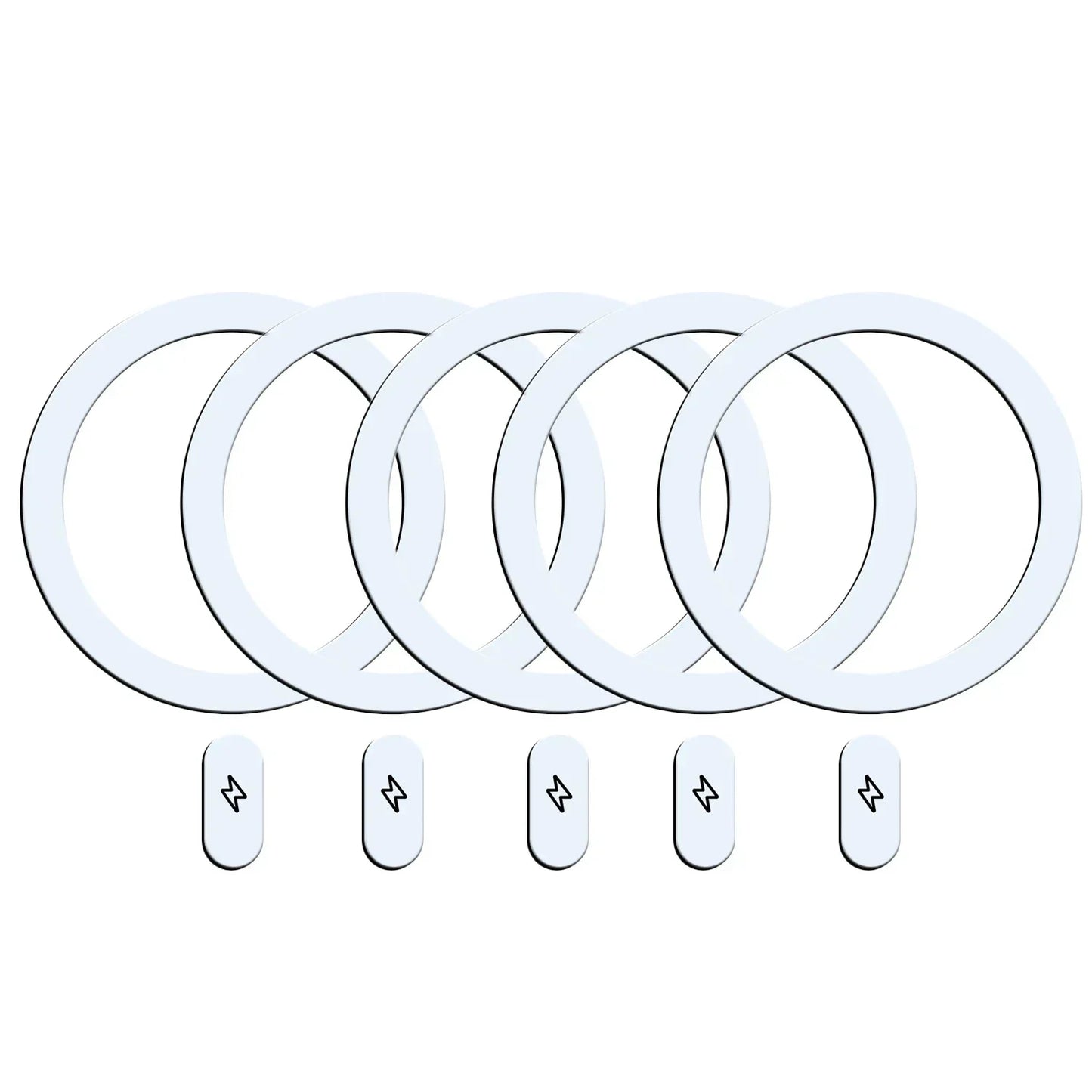 1-5Pcs Universal Metal Plate Ring for Magsafe Magnetic Wireless Charger Iron Sheet Sticker Car Phone Holder for IPhone 13 14 15