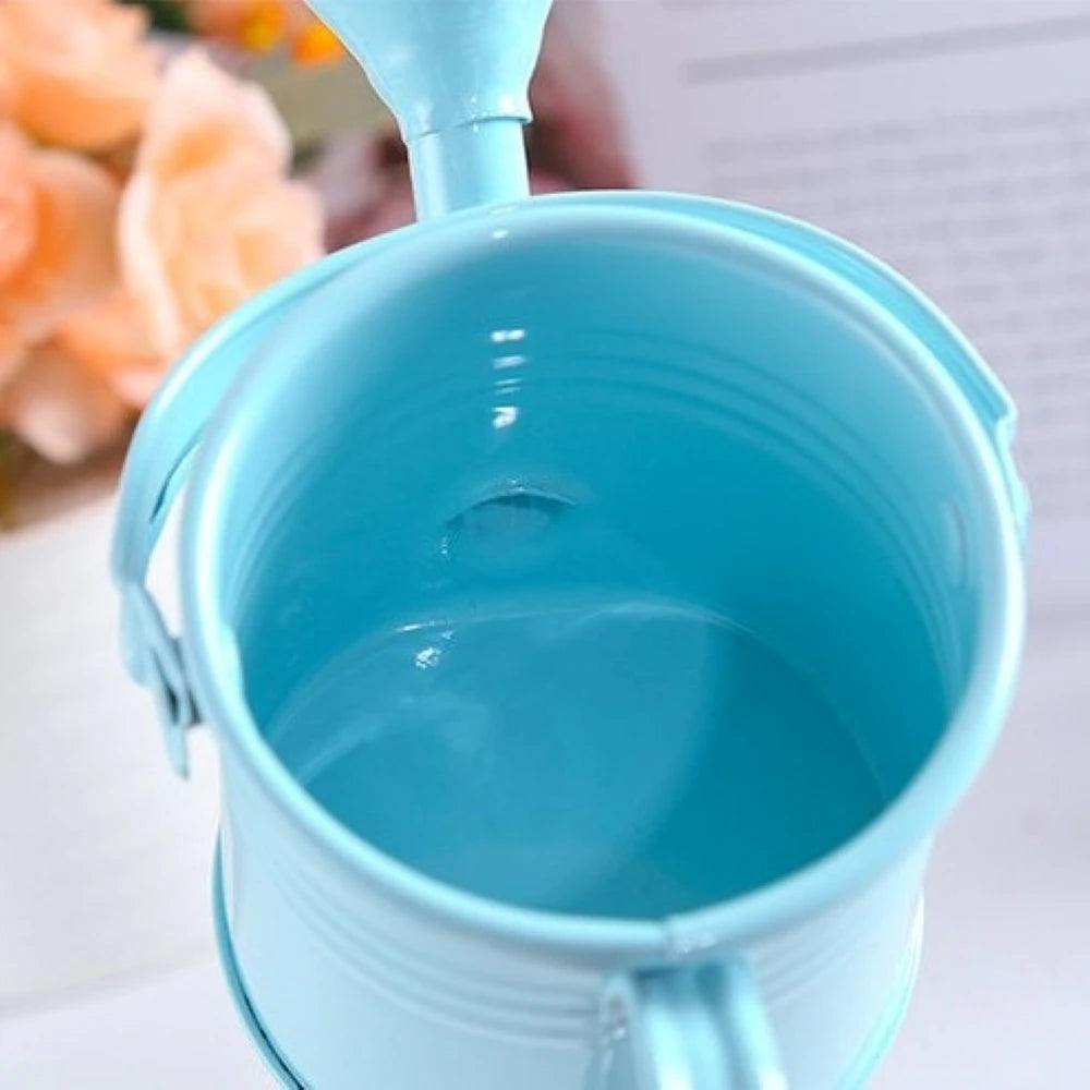 1Pcs Metal Watering Can Garden Flower Kettle Mini Small Water Spraying Pot Sprinkle with Large Capacity For Kids Adult