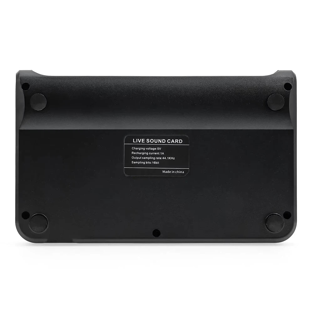 Sound Mixer Board Live Sound Card for Live Streaming Voice Changer Sound Card with Sound Effects,Audio Mixer for Music Recording