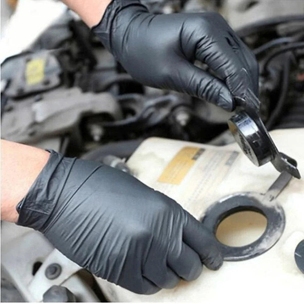 100/50/20PCS Disposable Black Nitrile Gloves For Household Cleaning Work Safety Tools  Gardening Gloves  Kitchen Cooking Tools