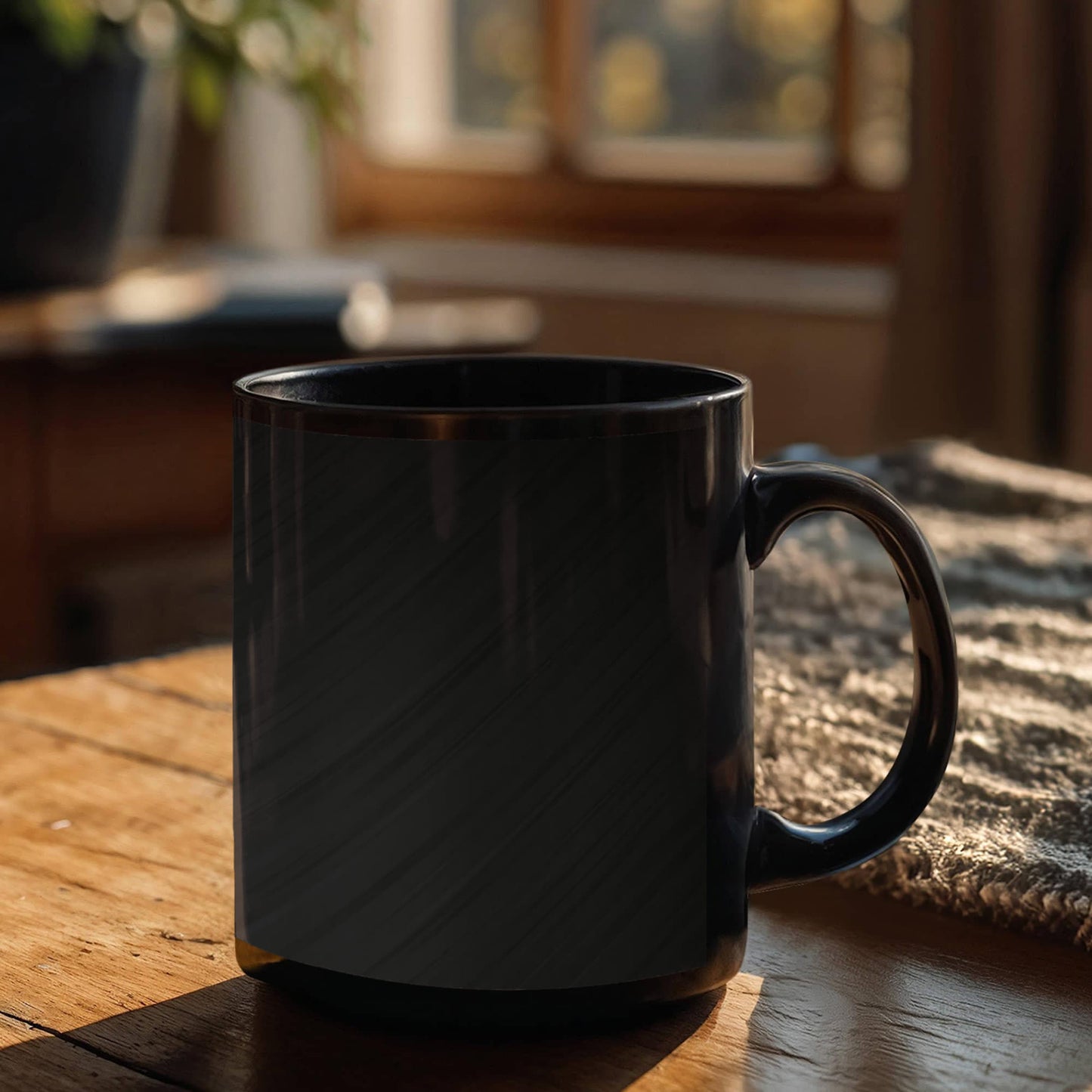 Black Ceramic Mug