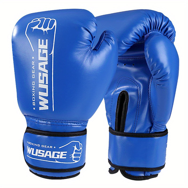 1 Pair Premium Boxing Gloves - Ultimate Training Companion for Men and Women - Ideal for Kickboxing, MMA, Muay Thai, Sparring, Punching, Heavy Bag Workouts, and Fitness Exercises