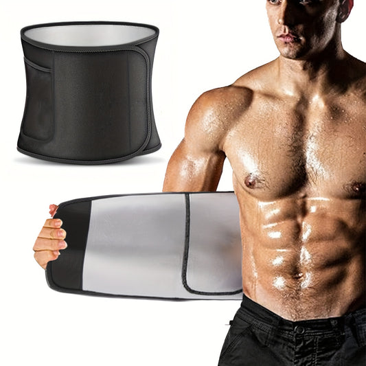 [Unisex Elastic Waist Trimmer] Waist Trimmer For Women And Mens, Elastic Compression Waist Trainer Sweat Belt For Fitness Exercise, Tummy Control Shapewear