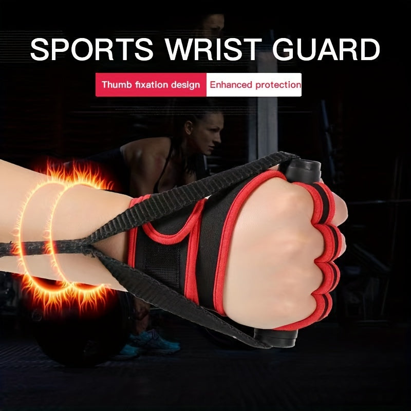1 Pair of Premium Unisex Weightlifting Gloves - Enhanced Grip, Wrist Support, and Palm Protection for Fitness, Sports, Bodybuilding, and Gymnastics Enthusiasts - Durable, Breathable, and Comfortable Design for Optimal Perform