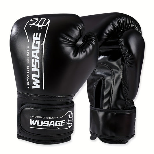 1 Pair Premium Boxing Gloves - Ultimate Training Companion for Men and Women - Ideal for Kickboxing, MMA, Muay Thai, Sparring, Punching, Heavy Bag Workouts, and Fitness Exercises